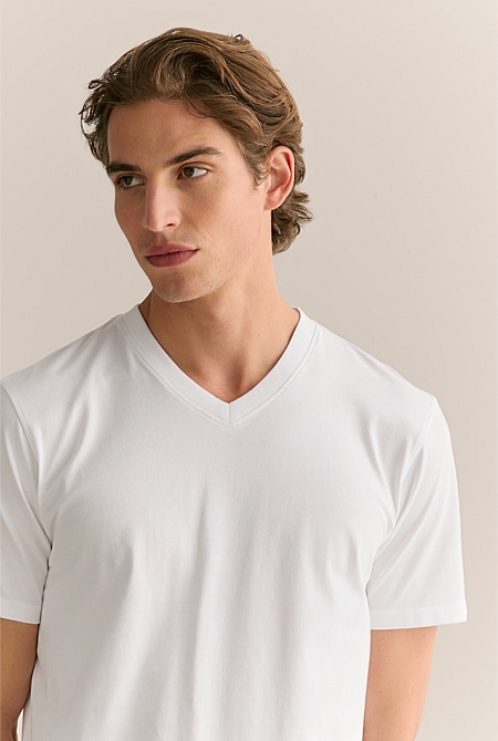 Organically Grown Cotton V Neck T-Shirt