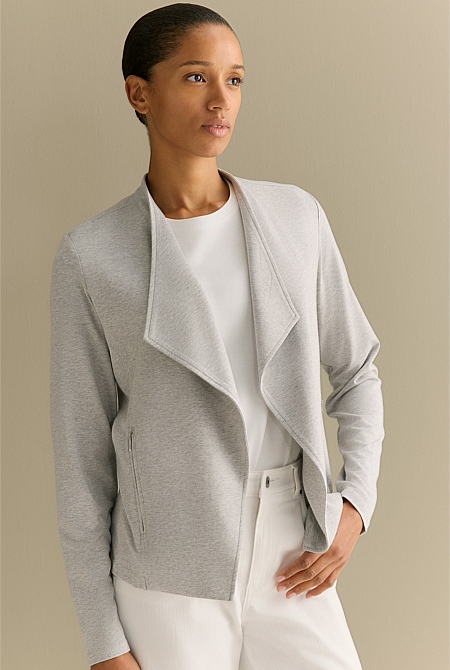 Bamboo Viscose Marle Jacket