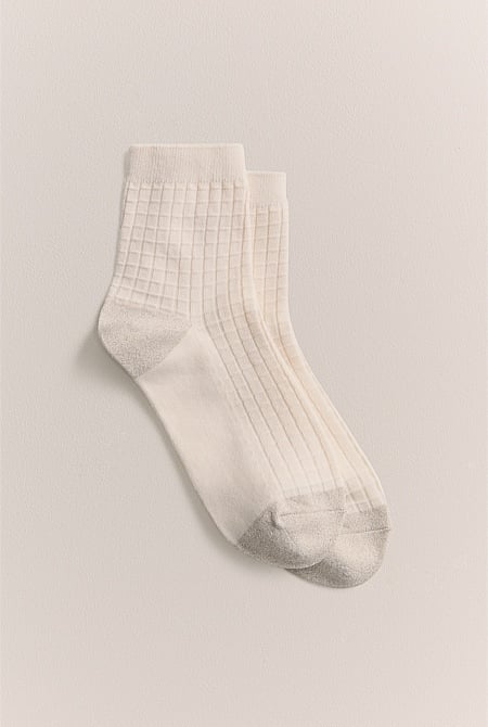 Grid 3/4 Crew Sock