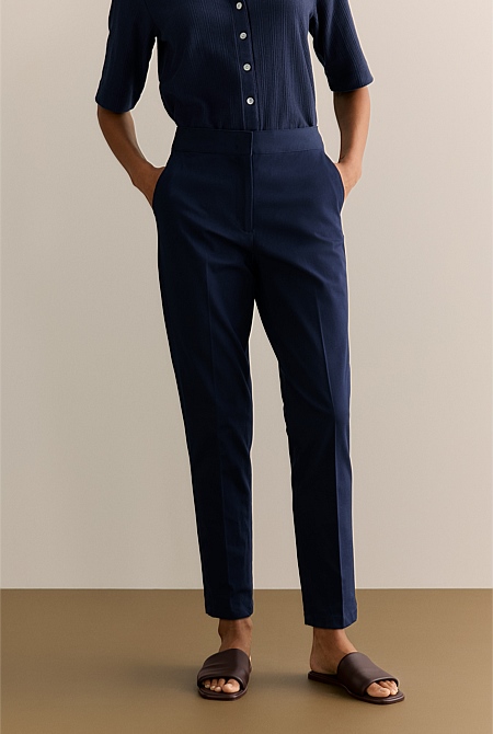 Cotton Blend Bi-stretch Pant