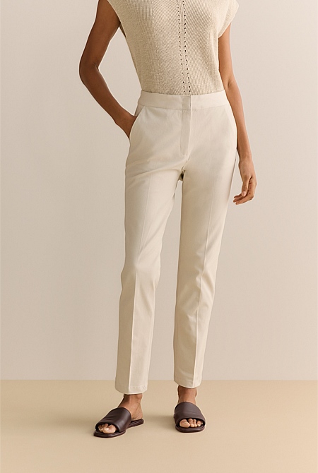 Cotton Blend Bi-stretch Pant