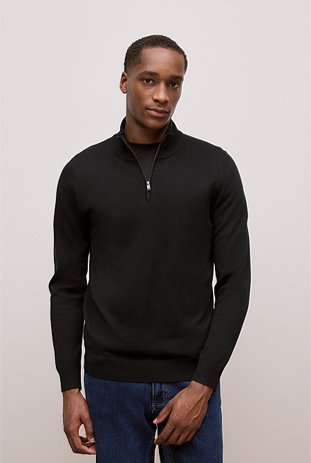 Merino Half Zip