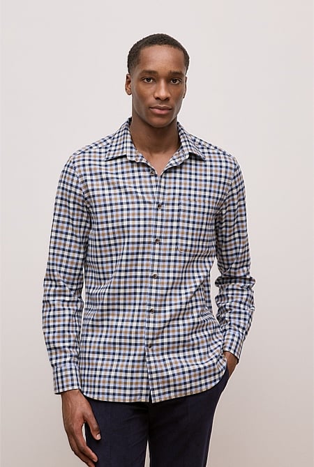Brushed Cotton Multi Check Shirt