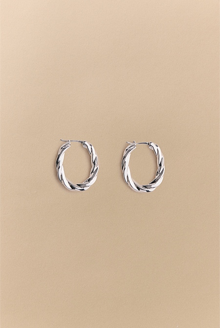 Era Twist Hoop Earrings