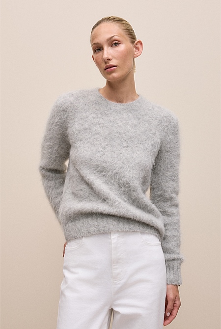 Brushed Alpaca Pullover