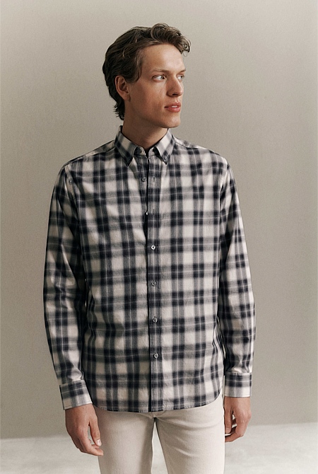 Ombre Check Shirt