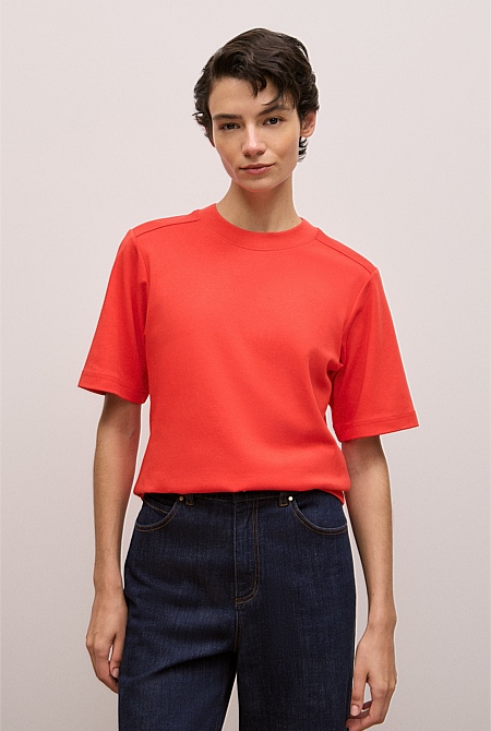 Cotton Modal Interlock T-shirt