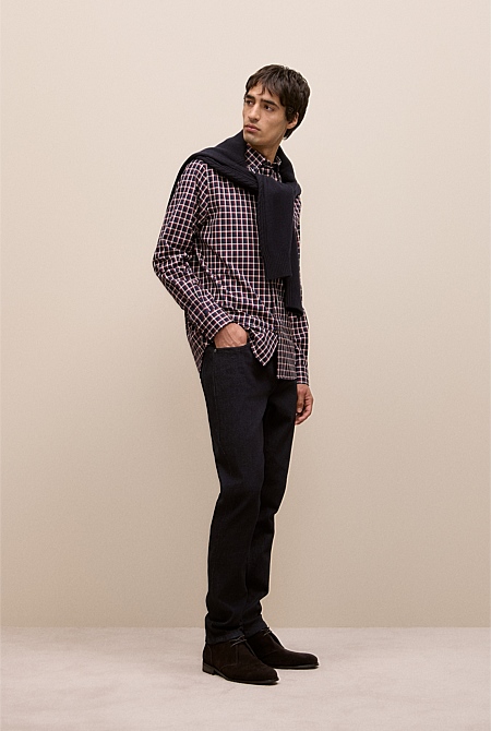 Regular Fit Fine Check Shirt Regular Fit Fine Check Shirt