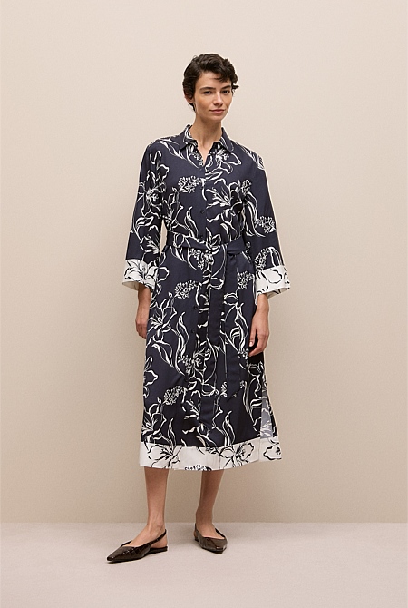 Iluna Spliced Shirt Dress Iluna Spliced Shirt Dress