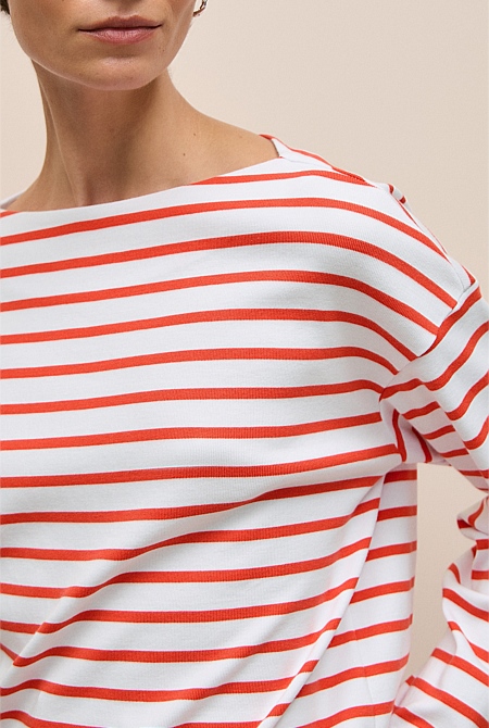 Australian Cotton Breton Stripe T-shirt Australian Cotton Breton Stripe T-shirt