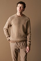 Merino Textured Stitch Crew