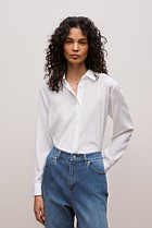 Silk Concealed Placket Shirt