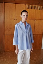 Yarn Dyed Cotton Poplin Half Sleeve Shirt