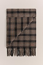Alba Wool Cashmere Check Scarf