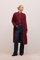 Brushed Alpaca Longline Cardigan