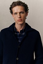 Merino Lapel Cardigan