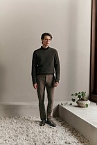 Merino Cable Detail Crew
