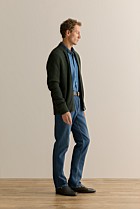 Relaxed Fit Mid Wash Jean