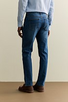 Relaxed Fit Mid Wash Jean