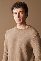 Merino Textured Stitch Crew