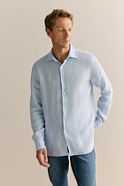 Tailored Fit Delave Linen Long Sleeved Shirt