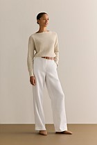 Linen Wide Leg Pant