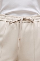 Ponte Pintucked Wide Leg Pant