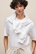 Ponte Pintucked Wide Leg Pant