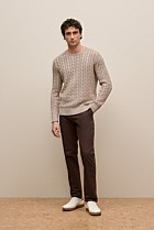 Linen Cotton Cable Crew