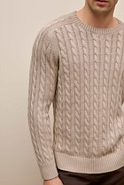 Linen Cotton Cable Crew