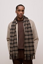 Alba Wool Cashmere Check Scarf