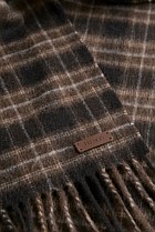 Alba Wool Cashmere Check Scarf