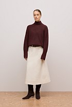 Natural Seed Denim Panelled Skirt