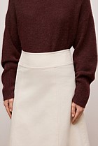 Natural Seed Denim Panelled Skirt