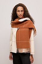 Wool Check Reversible Scarf