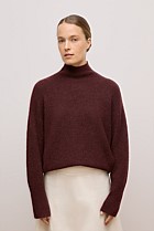 Alpaca Merino Blend Relaxed Mock Neck