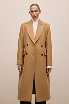 Italian Wool Cashmere Longline Coat