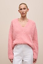 Brushed Alpaca Relaxed V Knit