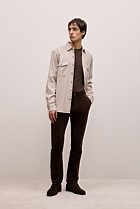 Brushed Herringbone Overshirt