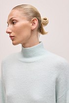 Alpaca Merino Blend Relaxed Mock Neck