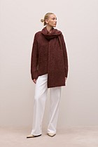 Brushed Alpaca Relaxed V Knit