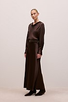 Satin Bias Cut Maxi Skirt