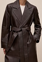 Leather Trench Coat