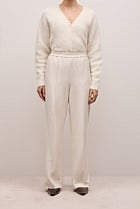 Pintucked Pull On Pant
