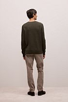 Merino Cable Detail Crew
