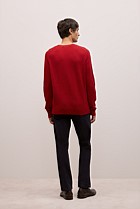 Merino Cable Detail Crew