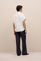 Cotton Cashmere Sleeveless High Neck Knit
