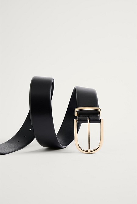 Leather Classic Wide Belt