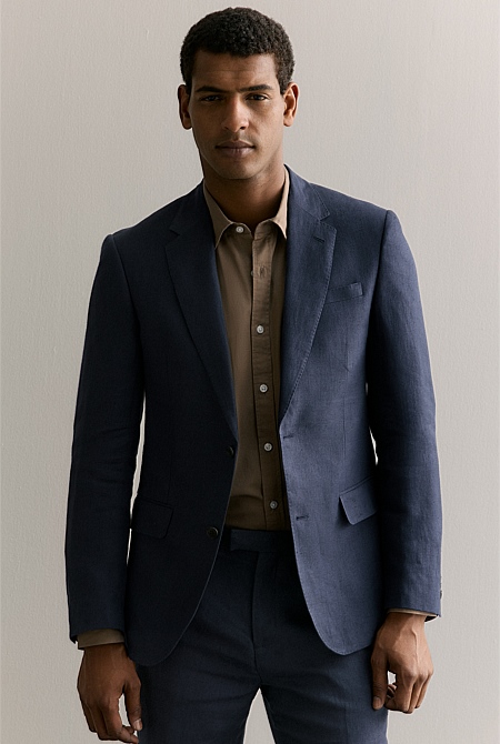 Regular Fit Belgian Linen Blazer