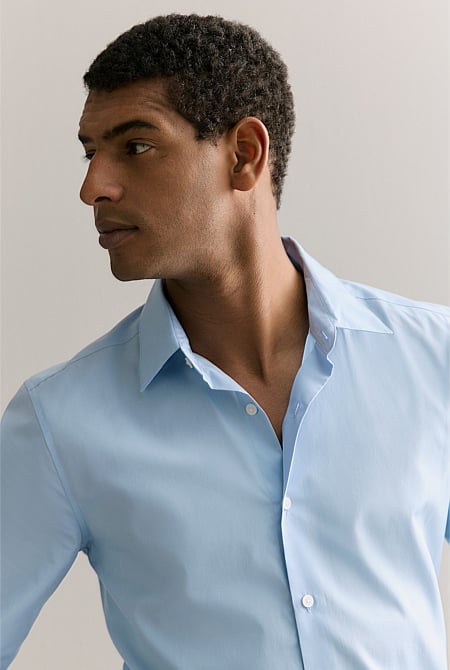 Tailored Fit Poplin Smart Shirt